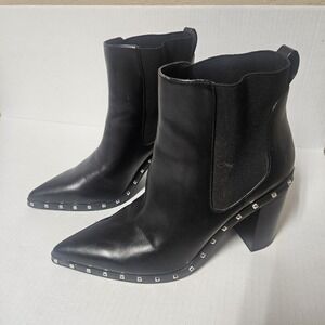Charles David Women's Black Dodger Studded Booties Shoes Size US 10M